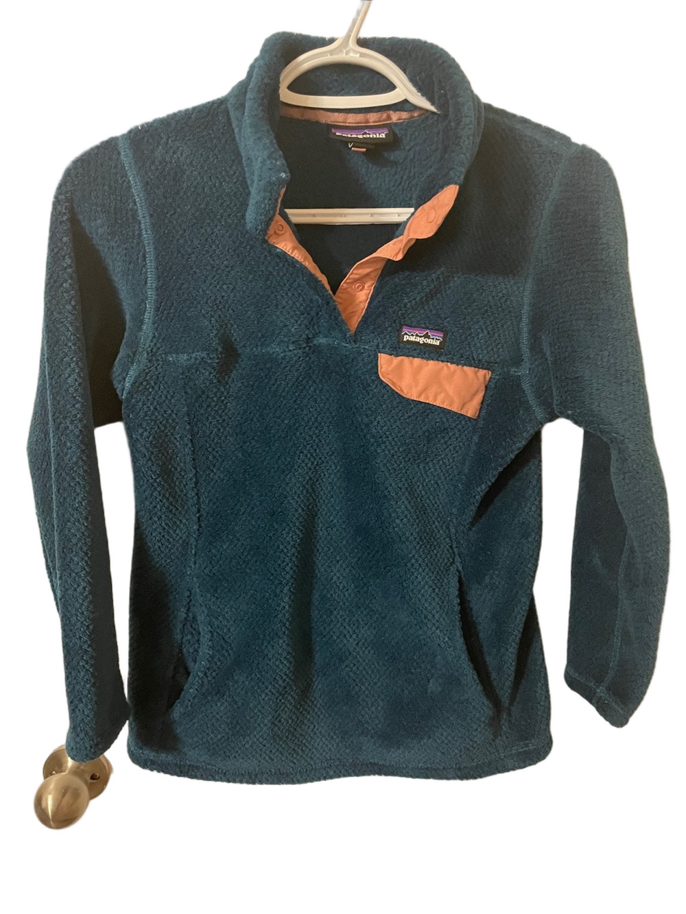 Kids Patagonia Teal Pullover Fleece Size Medium